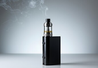 Black E Cigarette Vaporizer Device with Smoke
