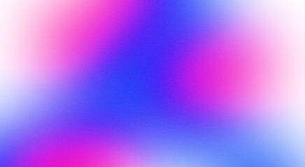 Abstract design element in the form of a blurred gradient in pink and blue tones with grain texture