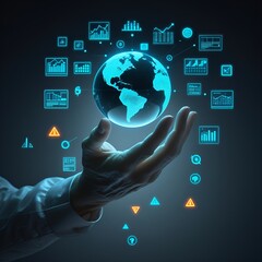 Naklejka premium social network concept