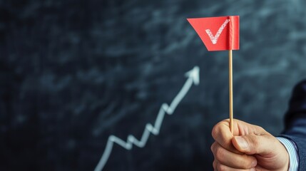 Business success concept. Businessman Sketching Virtual Progress Steps with Upward Arrow Chart