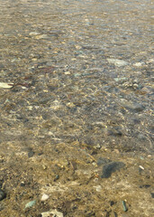 water and sand