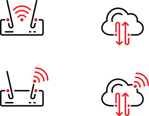 cloud and wifi Icon