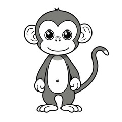 Fototapeta premium An illustration of a monkey