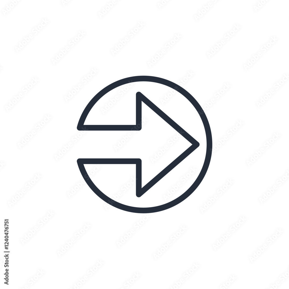 Aufkleber arrow icon symbol vector sign isolated on white background illustration for graphic and web design