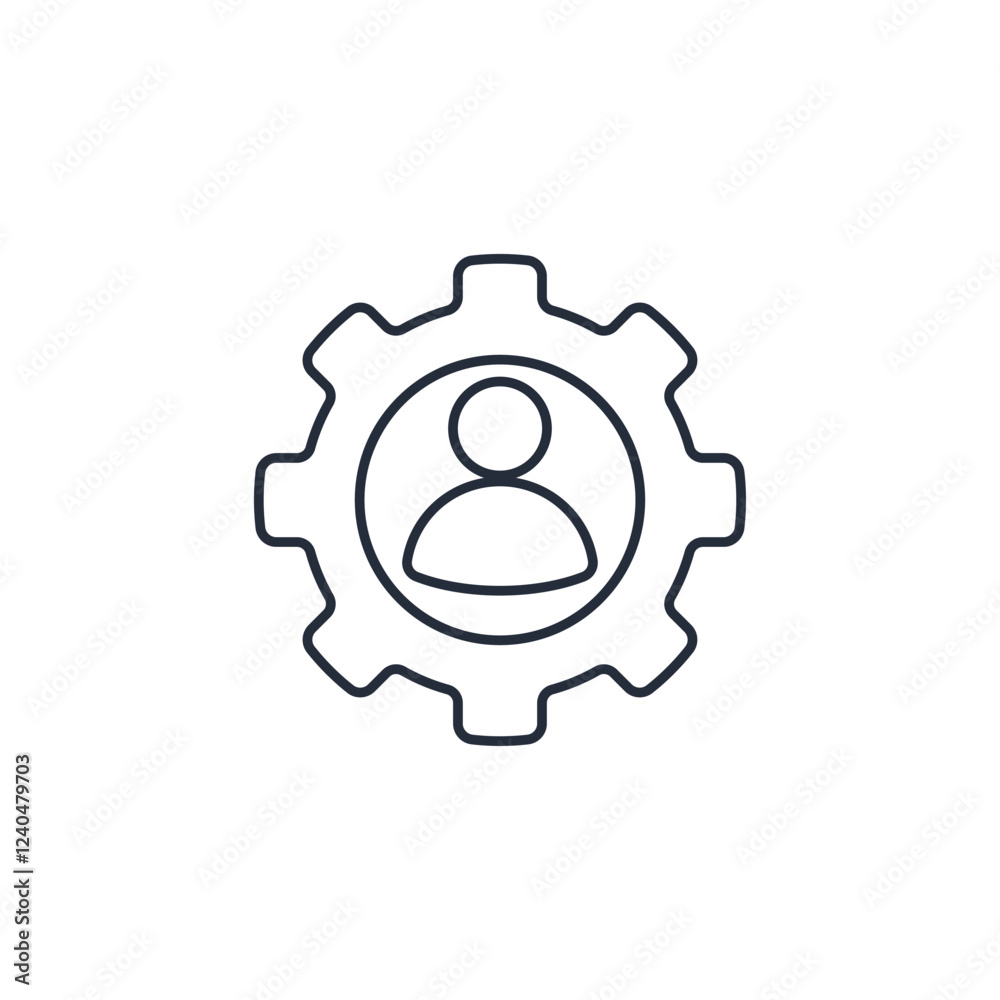 Poster user or profile icon symbol vector sign isolated on white background illustration for graphic and we