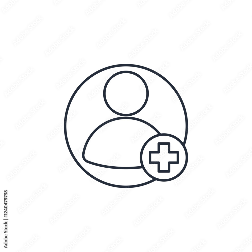 Poster user or profile icon symbol vector sign isolated on white background illustration for graphic and we