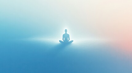 A stock illustration that represents the concept of Mindful Breathing 