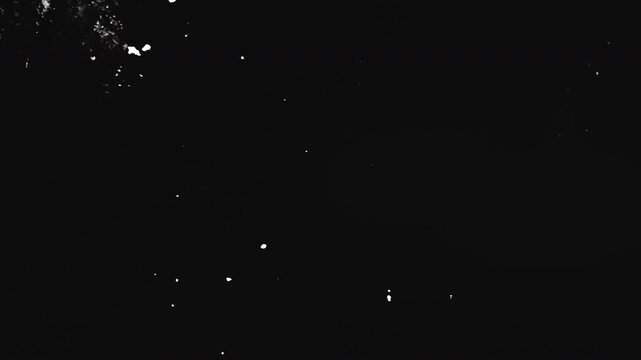 Old film effect with dust and scratches on black background