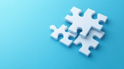 Fototapeta premium Puzzle. Business strategy, success solution, jigsaw games symbol. Idea metaphor. Creative idea, connection, challenge, partnership, teamwork, match