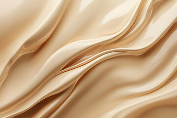 Fototapeta premium Indulgent Drizzle Wooden Spoon with Creamy Condensed Milk