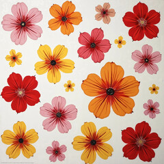 Obraz premium seamless floral pattern
