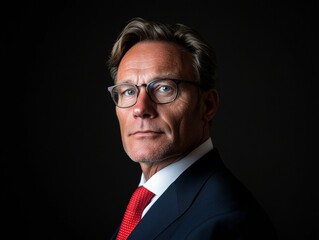 Refined Professional Portrait of an Expert Classic Suit Textures for Corporate Authority in Healthcare Marketing Enhancing Trust with Visual Persuasion