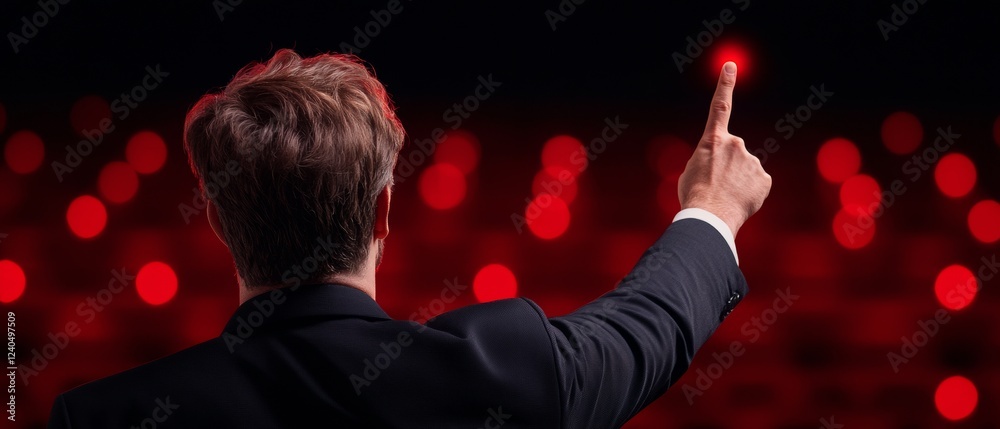 Leinwandbilder dynamic corporate leadership interactive tech integration in modern presentation spaces - engaged pr