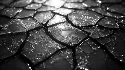 broken glass shards