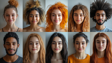 collage of portraits of people of different nationalities