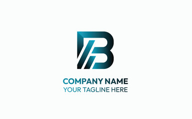 Letter B Abstract Gradient Logo – Modern and Creative Design