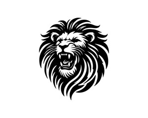 Powerful Roaring Lion Logo Design