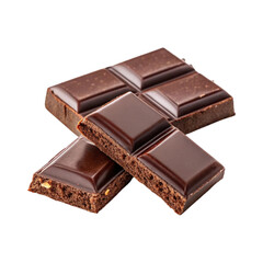 Obraz premium Chocolate bar isolated on transparent background Generative Ai