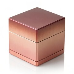 Fototapeta premium Metallic Gradient Box on a white background