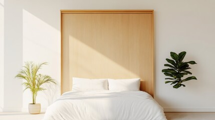 Minimalist Micro Apartment Multi-Functional Wooden Design with Foldable Furniture and Green Accents Urban Living and Real Estate Innovation for Space Efficiency