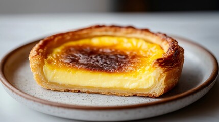 The sweet temptation of caramel egg tarts