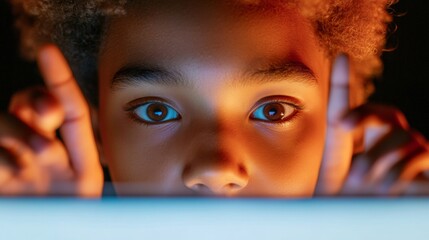 Dynamic Digital Connection Close-Up of Teen Engaged in Online Hip-Hop Class - Youthful Empowerment Through Tech and Social Media in Virtual Learning Environments