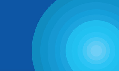 Gradient of concentric blue circles, fading from dark to light. Abstract, modern, serene, depth, background.