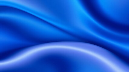 Obraz premium Luxurious 3D Waves in Blue Light Theme with Smooth Motion
