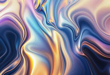 Obraz premium Colorful Swirling Patterns Create a Mesmerizing Abstract Art Piece. Generative AI