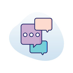 Multiple Chat vector icon