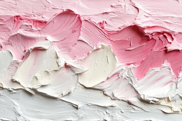 Abstract texture with soft pink and white colors creating a serene background for artistic...