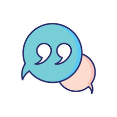 Obraz premium Quote vector icon