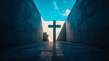  cross in urban cultural area