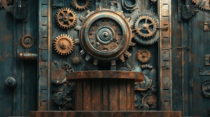 Steampunk Gear Wall Art: A Rustic, Industrial Masterpiece