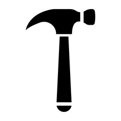 Hammer Glyph Icon Design