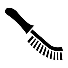 Wire Brush Glyph Icon Design