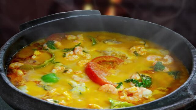 Moqueca, a traditional Brazilian cuisine dish