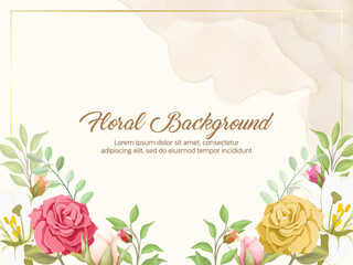 Beautiful Wedding Background Template