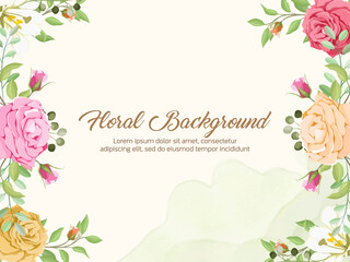 Beautiful Wedding Background Template