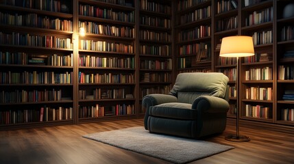 Escape into literary bliss: A cozy reading nook awaits.