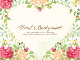 Beautiful Wedding Background Template