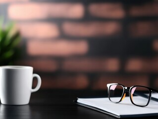 Professional communication in a cozy workspace desk setup photography indoor close-up realistic imagery