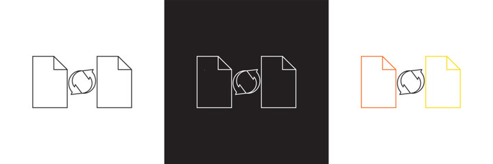 Converter vector icon.  isolated on white and black background. vector illustration. EPS 10