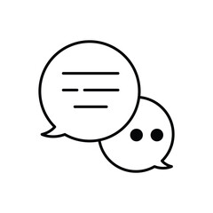 Chatting vector icon