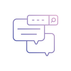 Search Comment vector icon