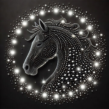 beautiful horse pano