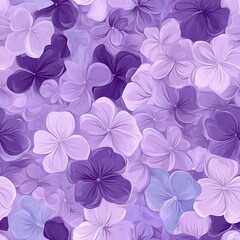 Serene Lavender Blossoms: A Seamless Floral Pattern