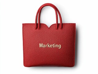heart love Red marketing bag with handles