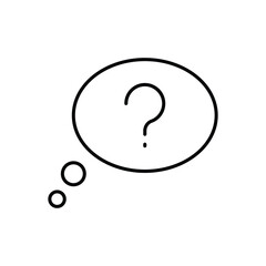 Thinking Chat vector icon