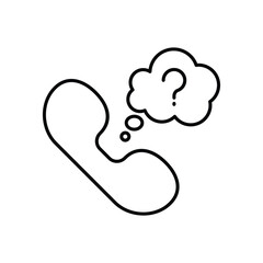 Help Line vector icon